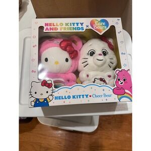 Hello Kitty and Friends x Care Bears Cheer Bear Plush Toy Set New In Box
